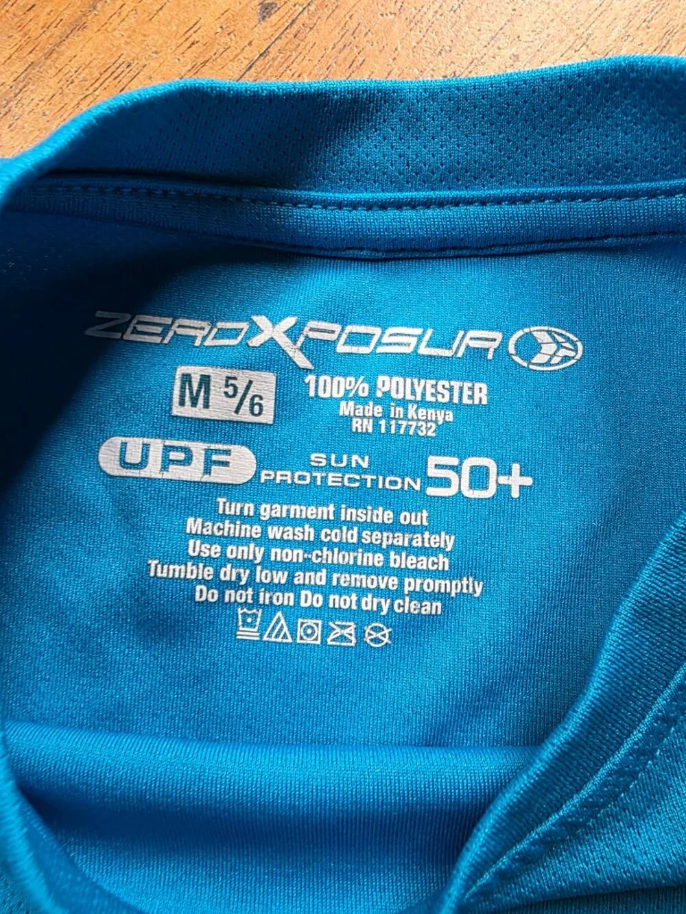 ZeroXposur Kids Blue Swim Rashguard Size M 5/6